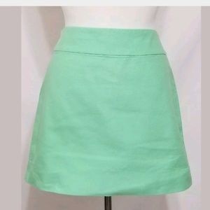 J Crew Womens Green Mini Skirt